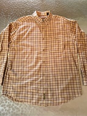 Vintage Timberland Button-Down Collar Long-Sleeve Plaid Shirt Size Large
